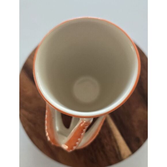 Starfish Mug Ivory Orange Microwave & Dishwasher Safe Nautical 3D World Market - Picture 4 of 8